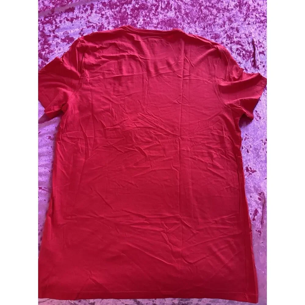 Calvin Klein Red Logo Women's XL T Shirt Summer Comfy Cozy